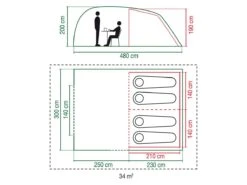 Coleman Vespucci 4 Tunneltent -Buiten Kamperen 357052 357052 images other coleman vespucci 4 3 2 ecommerce