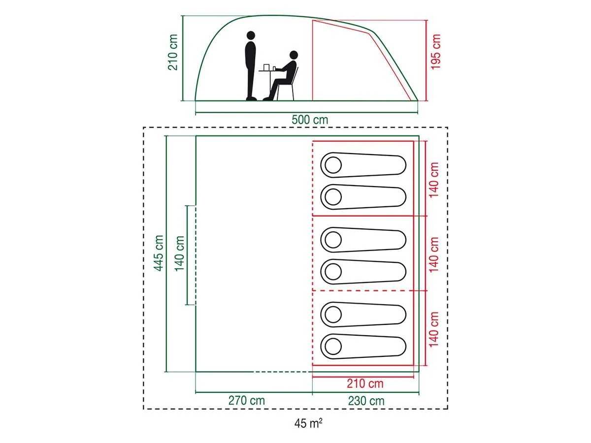 Coleman Vespucci 6 Tunneltent 5 Coleman Vespucci 6 Tunneltent - Afbeelding 3