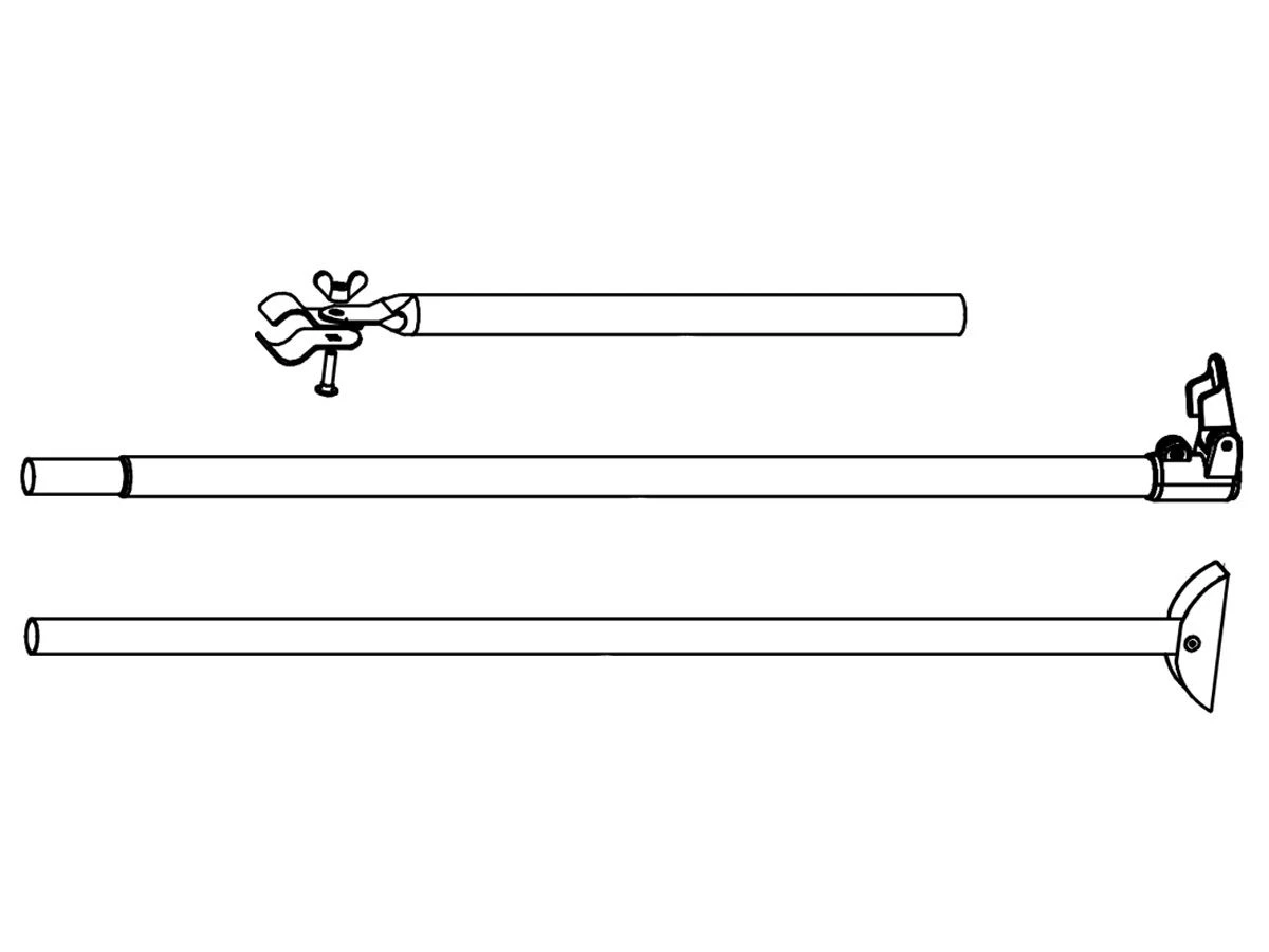 Piper PowerGrip Stormstang Met Klapvoet Aluminium 28 Mm 3 Piper PowerGrip Stormstang Met Klapvoet Aluminium 28 Mm