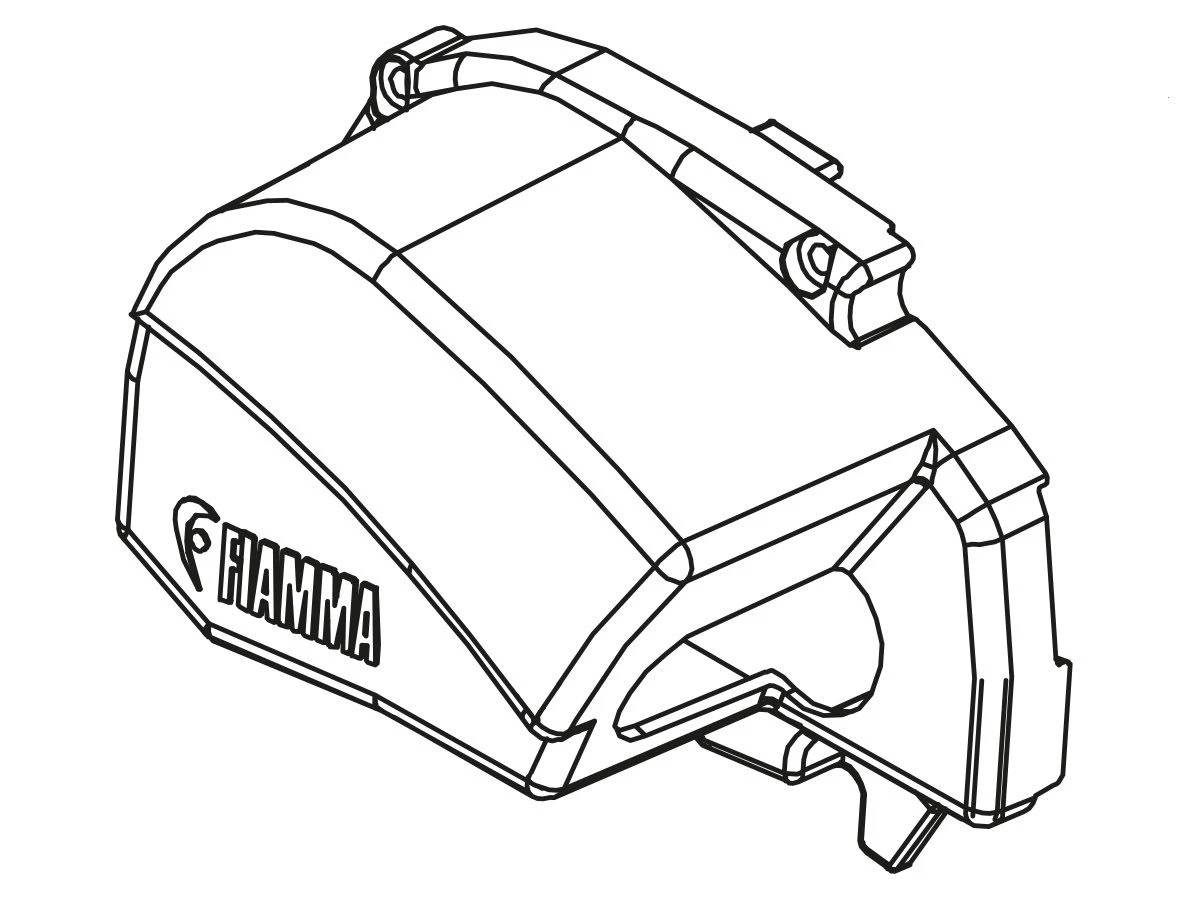 Fiamma Eindkap Cassette Links F80S 3 Fiamma Eindkap Cassette Links F80S