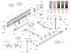Fiamma Scharnierstuk Staander Aluminium Links F45L