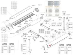 Fiamma Scharnierstuk Staander Aluminium Rechts F80S