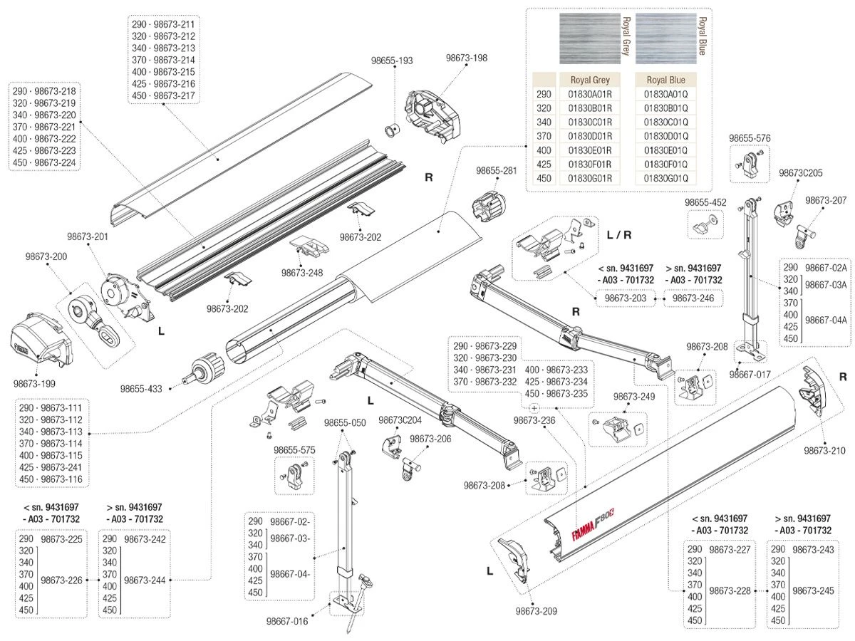 Fiamma Scharnierstuk Staander Aluminium Rechts F80S 3 Fiamma Scharnierstuk Staander Aluminium Rechts F80S