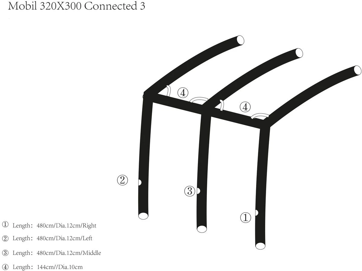 Obelink Mobil 320 Easy Air Connected Maat 3 Hoofd Airtube Links 4 Obelink Mobil 320 Easy Air Connected Maat 3 Hoofd Airtube Links - Afbeelding 2