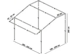 Hypercamp Oxford 1 Wintertentframe -Buiten Kamperen oxford 1 frame afmetingen ecommerce