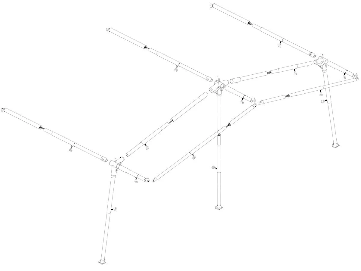 Ventura Standard 250 Prenox G14 - G16 Voortentframe 3 Ventura Standard 250 Prenox G14 - G16 Voortentframe