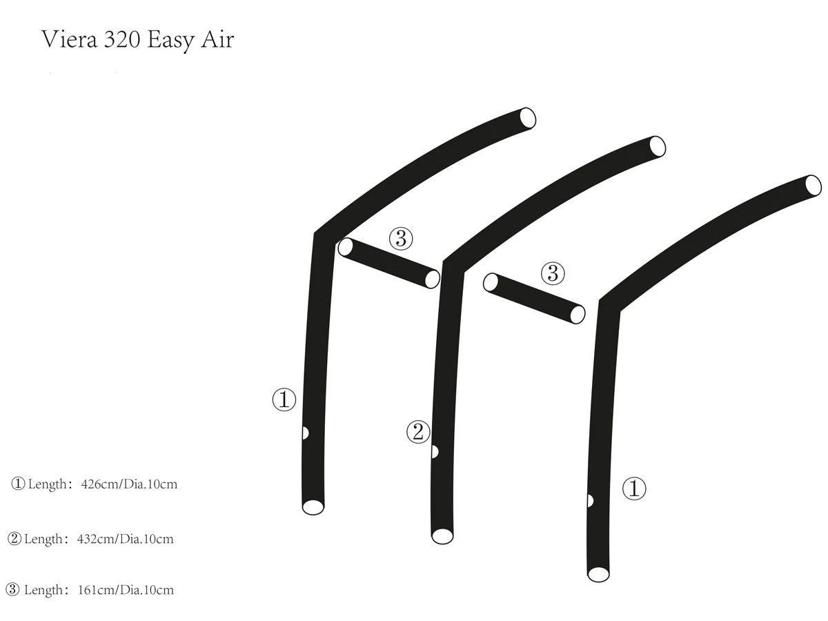 Obelink Viera 320 Easy Air Hoofd Airtube Links/rechts 4 Obelink Viera 320 Easy Air Hoofd Airtube Links/rechts - Afbeelding 2